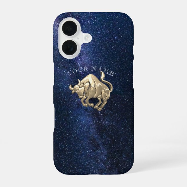 Stier-Sternzeichen iPhone 16 Hülle (Rückseite)