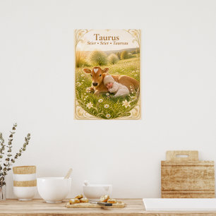 Stier-Sternzeichen-Kunst   Traumhafte Astrologie-K Poster