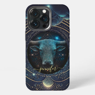 Stier-Sternzeichen Schwarz-Gold Case-Mate iPhone-H iPhone 13 Pro Hülle