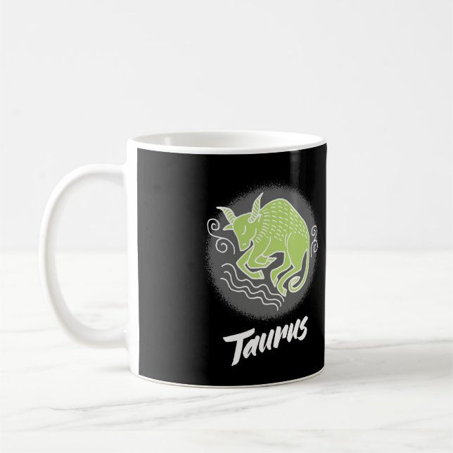 Stier-Sternzeichen-Symbol Kaffeetasse (Links)
