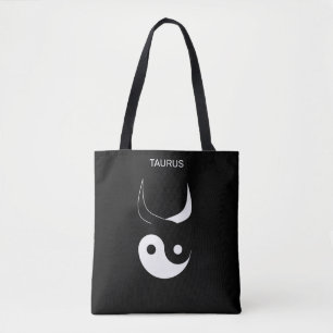 Stier & Stylisches Schwarz-Weiß-Yin-Yang auf Schwa