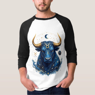 Stier-T-Shirt-Design mit himmlischem Stier  T-Shirt
