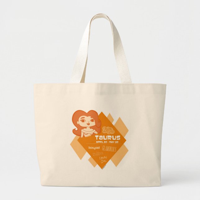 Stier-Taschen-Tasche Jumbo Stoffbeutel (Vorne)