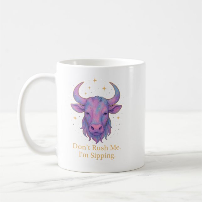 Stier-Tasse – Hetze mich nicht, ich nippe nur | Pa Kaffeetasse (Links)
