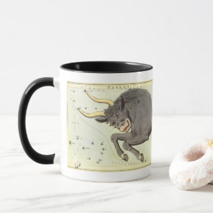 Stier Taurus, Vintage Konstellation Urania's Spieg Tasse