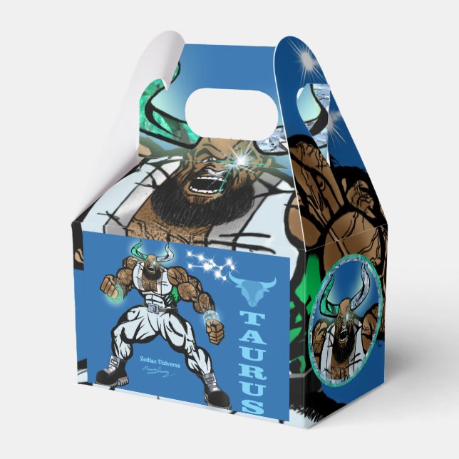 Stier Themenparty Geschenkbox Geschenkschachtel (Vorderseite)