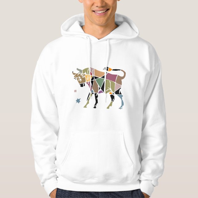 Stier-Tierkreis Hoodie (Vorderseite)