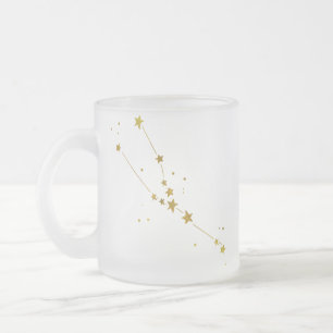 Stier-Tierkreis-mattierte Bier-Tasse Mattglastasse