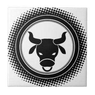 Stier-Tierkreis-Zeichen Fliese