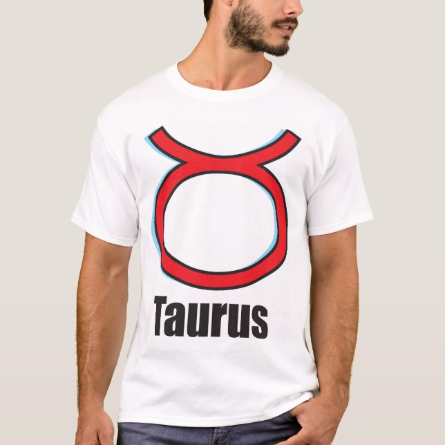 Stier-Tierkreis-Zeichen T-Shirt (Vorderseite)