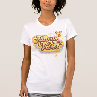 Stier Vibes Retro Sternzeichen T-Shirt | Astrologi
