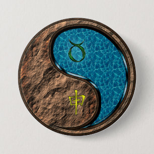 Stier & Wasser-Affe Button