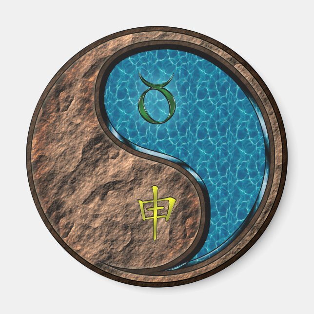 Stier & Wasser-Affe Magnet (Vorne)