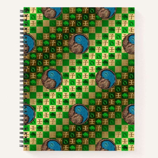 Stier & Wasser-Ratte Notizbuch (Vorderseite)