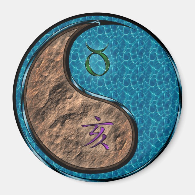 Stier & Wasser Schwein Magnet (Vorne)