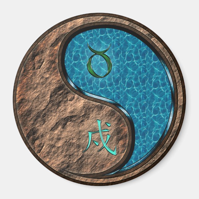 Stier & Wasserhund Magnet (Vorne)