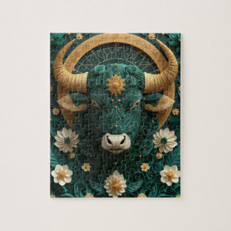 Stier-Zodiac-Papier-Quilling Puzzle