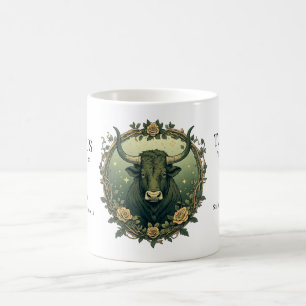 Stier-Zodiac Vintage Art Nouveau Bulle Kaffeetasse
