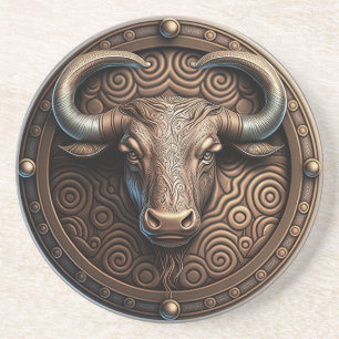Stier-Zodiac-Zeichen Stier-Horoskop Getränkeuntersetzer