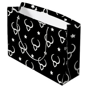 Stier-Zodiaksymbol und Sternenmuster Große Geschenktüte