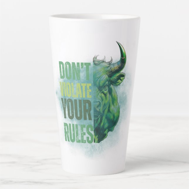 Stierdesign | Erinnerung | Motivation Milchtasse (Vorderseite)