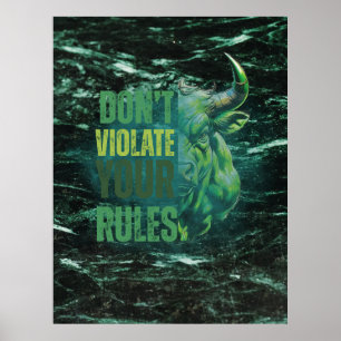 Stierdesign Erinnerung Motivation Poster