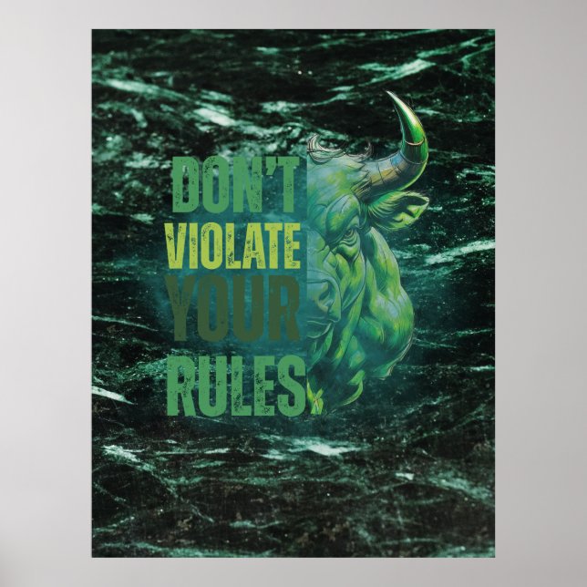 Stierdesign | Erinnerung | Motivation Poster (Vorne)