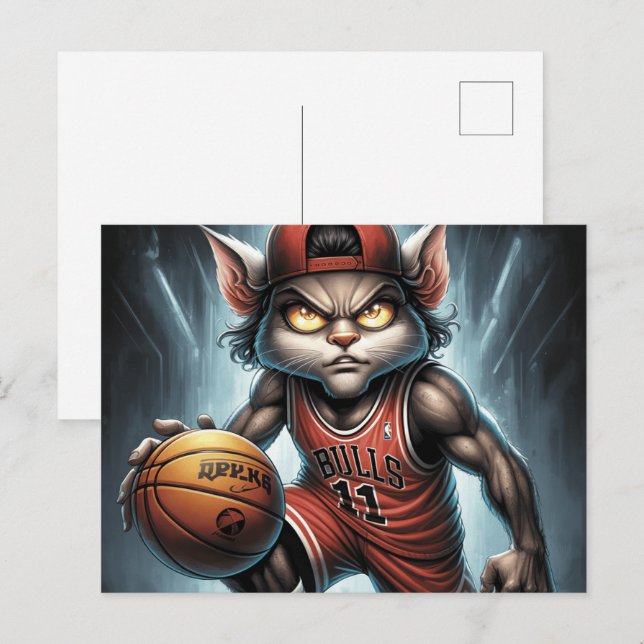 Stiere Postkarte (Vorne/Hinten)