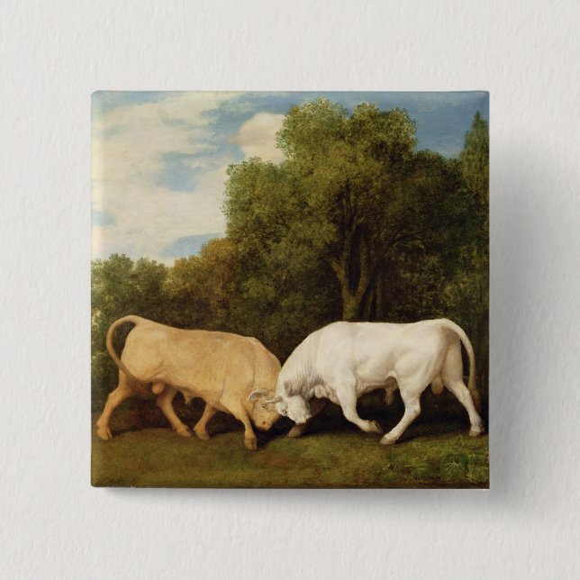 StiereFighting Georges Stubbs |, 1786 (Öl auf Button (Vorderseite)