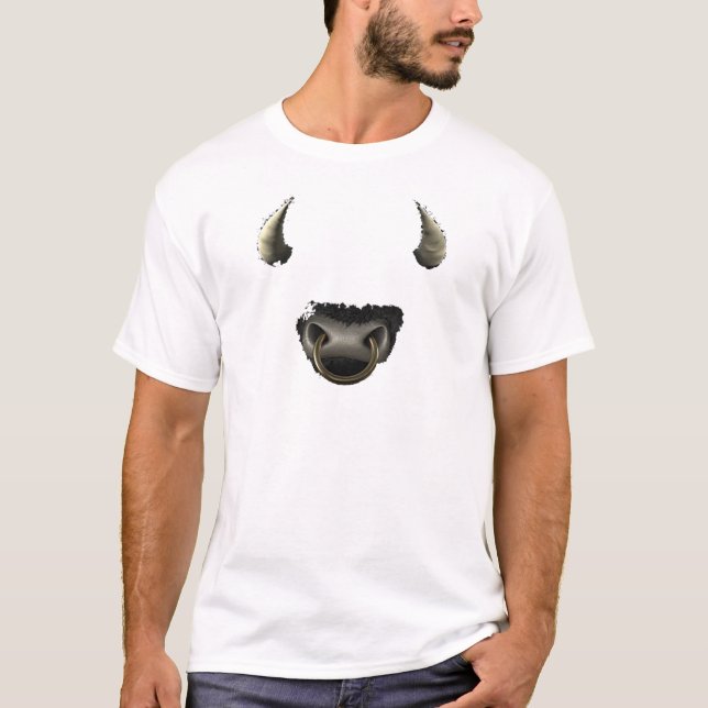 Stiergesicht voll T-Shirt (Vorderseite)