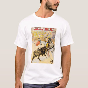 Stierkampf-Kurs Vintage 1907 Stierkampf-Anzeige P T-Shirt