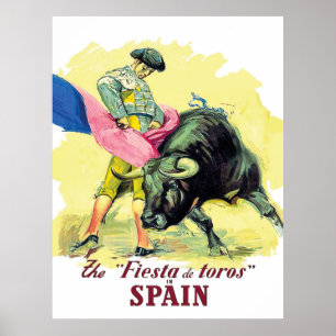 Stierkampf, Torero, Spanien Poster