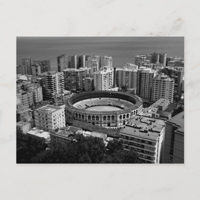 Stierkampfarena in Màlaga, Spanien Postkarte (Vorderseite)