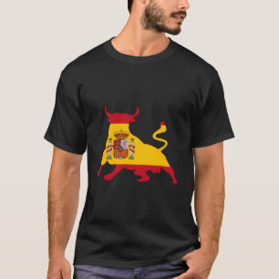 Stierkämpfe unter spanischer Flagge mit den Bullen T-Shirt