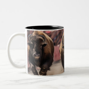 Stierlauf Zweifarbige Tasse
