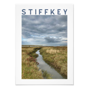 Stiffkey Küstenmarsch Landschaftsposter Fotodruck