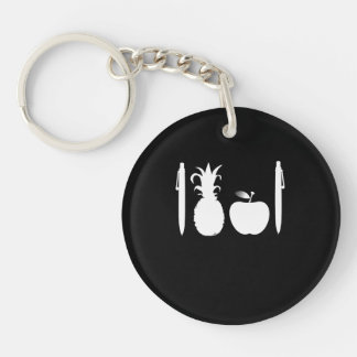 Stift-Ananas Apple sperren japanischen Schlüsselanhänger