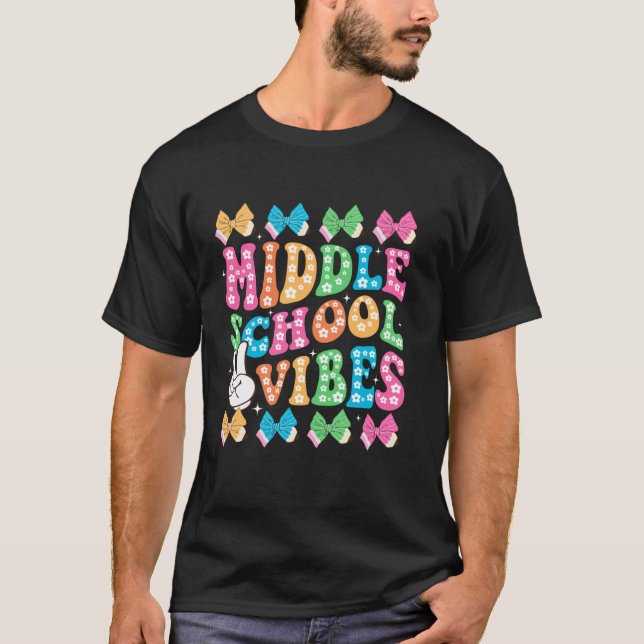 Stift Coquette Bow Mittelschüler zurück zu SC T-Shirt (Vorderseite)