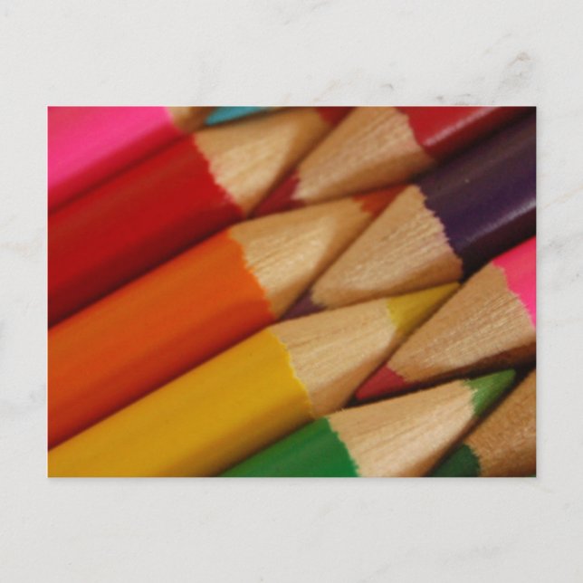 Stift Crayons Postkarten (Vorderseite)
