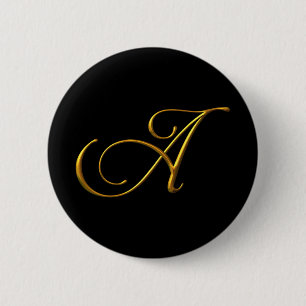 Stift Elegant Monogram Letter A. Button