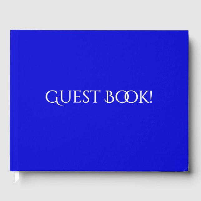 Stift für Cobalt Blue Text Gästebuch (Vorderseite)