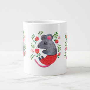 Stift gezeichnet Maus Jumbo-Tasse
