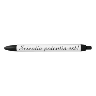 Stift mit lateinischem Sprichwort (Wissen ist
