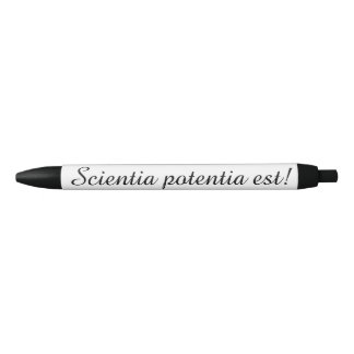 Stift mit lateinischem Sprichwort (Wissen ist