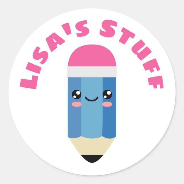 Stift Runder Aufkleber (Vorderseite)