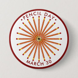 Stift Tag, viele gestreifte Stifte Button