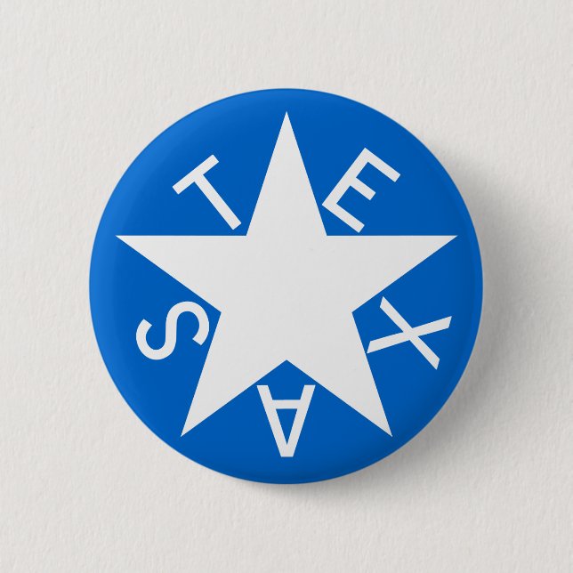 Stift Texas De Zavala Flag Button (Vorderseite)