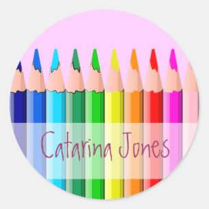 Stifte - Maßgeschneiderte Runder Aufkleber