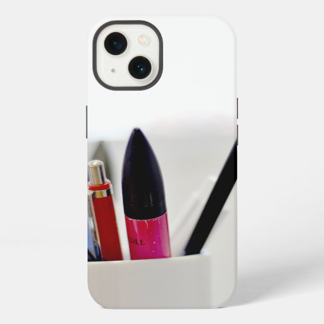 Stifte Tasse iPhone Hülle (Rückseite)