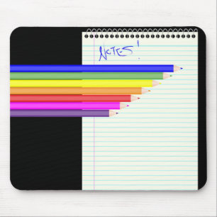 Stifte und Notebook Mousepad